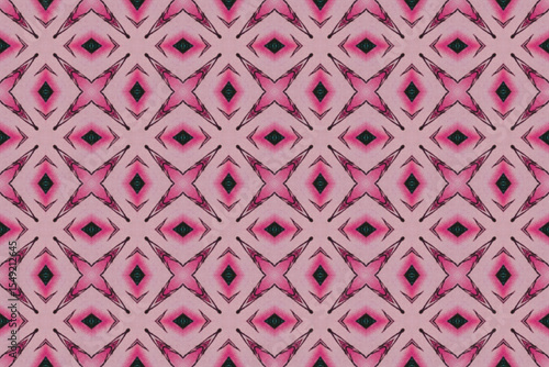 Seamless Interior Decoration Background Design Graphic Symmetric Wallpaper Cloth Texture Perspective Tile Luxury Fabric Template Textile Art Fashion Visual Geometric Digital Endless Shape Pattern.