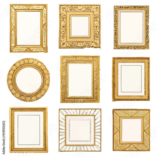 Elegant Gold Picture Frames A Collection of Ornate and Simple Designs for Art, Photos, and More