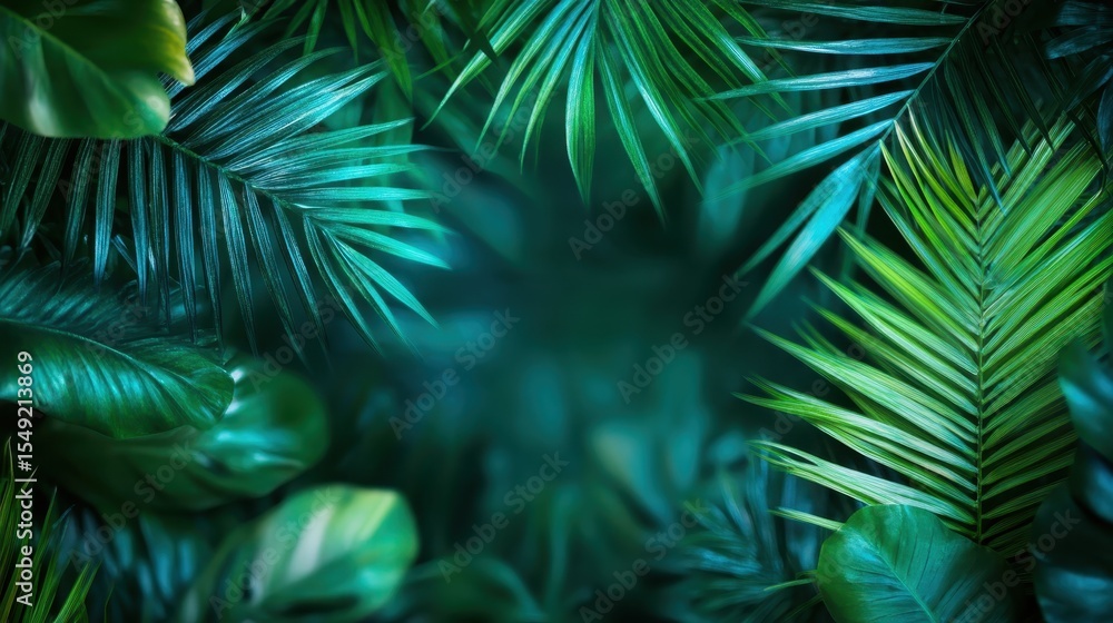 A vibrant collection of tropical leaves in various shades of green, showcasing nature's beauty and vitality while creating a serene atmosphere for relaxation and mindfulness. A vibrant collection of tropical leaves in various shades of green, showcasing nature's beauty and vitality while creating a serene atmosphere for relaxation and mindfulness.