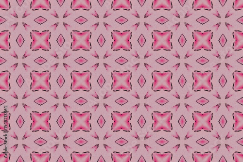 Seamless Interior Decoration Background Design Graphic Symmetric Wallpaper Cloth Texture Perspective Tile Luxury Fabric Template Textile Art Fashion Visual Geometric Digital Endless Shape Pattern.