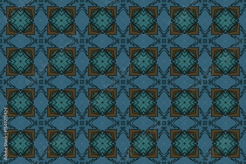 Seamless Interior Decoration Background Design Graphic Symmetric Wallpaper Cloth Texture Perspective Tile Luxury Fabric Template Textile Art Fashion Visual Geometric Digital Endless Shape Pattern.