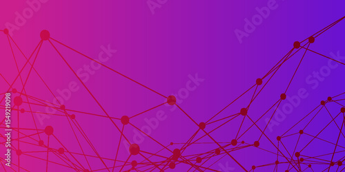 Abstract technology connection network of particles and lines. network patterned background. Connection background with dots and lines. molecules light off white lines digital technology concept. 