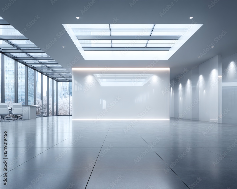 Fototapeta premium Modern Empty Office Space Interior