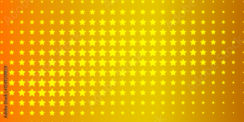 Vibrant Yellow Stars on Orange Background with Gradient Effect. eps 10