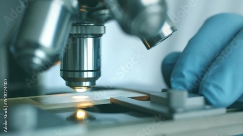 Dengue virus particles are examined under a microscope, aiding research efforts to control its spread. Health scientists work in a laboratory.