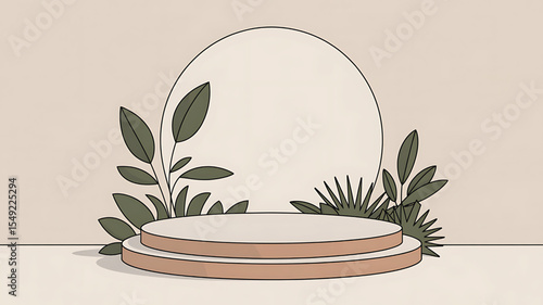 Vintage floral vector illustration with decorative spring flower design
