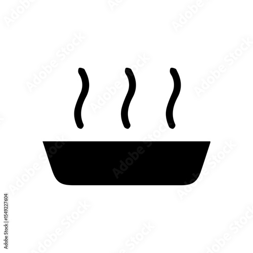 hot bowl glyph icon