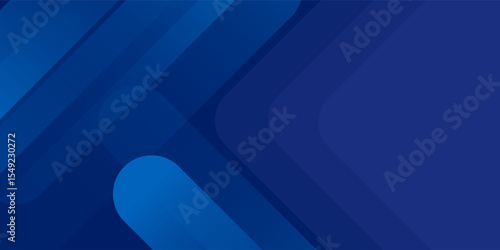 Abstract blue background with glowing geometric lines. Modern blue gradient square shape design. Futuristic technology concept. Suit for brochure, corporate, website, poster, banner, cover modern