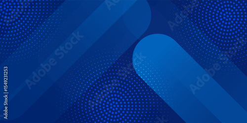 Abstract blue background with glowing geometric lines. Modern blue gradient square shape design. Futuristic technology concept. Suit for brochure, corporate, website, poster, banner, cover modern