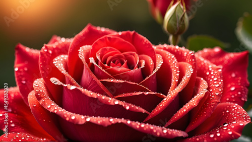 A single petal holds the memory of an entire garden — each dewdrop is a tiny lens capturing blurred blossoms, golden sunlight, and the quiet poetry of dawn.