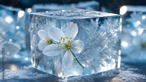Eternal Bloom – The Garden Preserved in Winter's Embrace