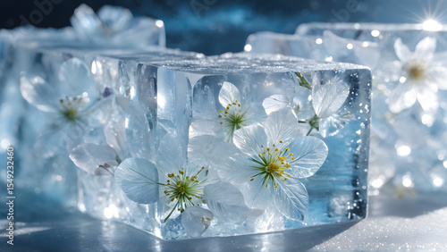 Eternal Bloom – The Garden Preserved in Winter's Embrace