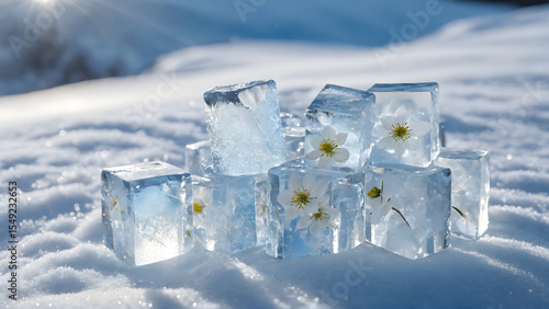 Eternal Bloom – The Garden Preserved in Winter's Embrace