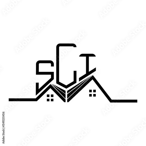 Obraz na plátně SLI Real State logo design, SLI simple and modern logo