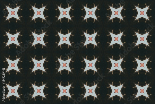 Seamless Interior Decoration Background Design Graphic Symmetric Wallpaper Cloth Texture Perspective Tile Luxury Fabric Template Textile Art Fashion Visual Geometric Digital Endless Shape Pattern.