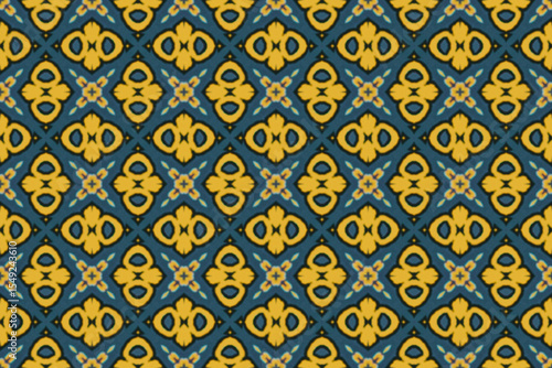 Seamless Interior Decoration Background Design Graphic Symmetric Wallpaper Cloth Texture Perspective Tile Luxury Fabric Template Textile Art Fashion Visual Geometric Digital Endless Shape Pattern.