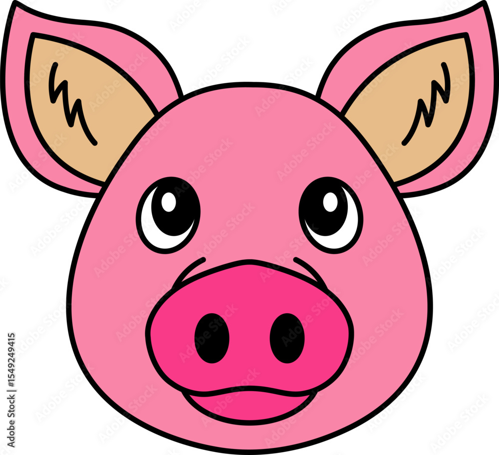 isolate pig icon vector isolate pig icon vector