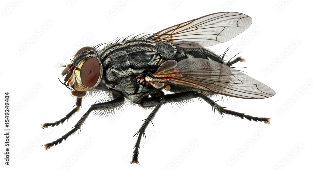 Fototapeta premium Isolated Housefly