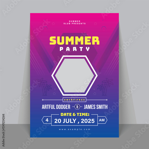 Summer Party Flyer Design