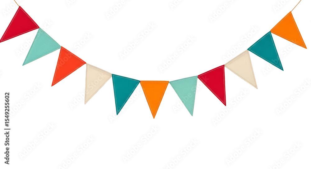 Fototapeta premium Colorful Party Bunting Banner