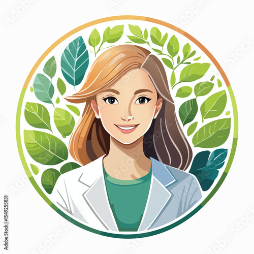 circular logo for an art therapist that works 