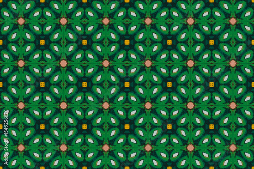 Seamless Interior Decoration Background Design Graphic Symmetric Wallpaper Cloth Texture Perspective Tile Luxury Fabric Template Textile Art Fashion Visual Geometric Digital Endless Shape Pattern.