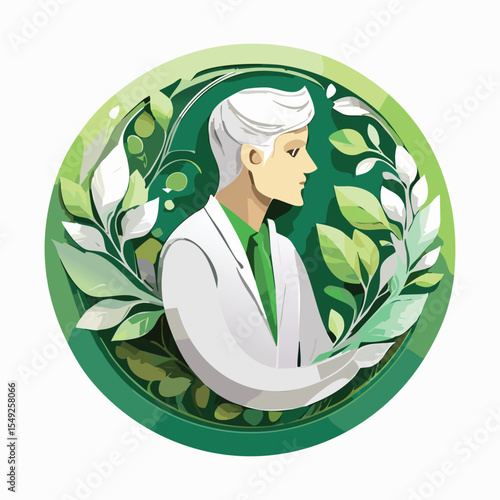circular logo for an art therapist that works 