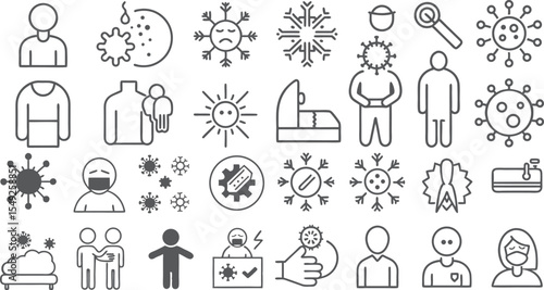 Comprehensive COVID-19 Health and Safety Illustrations Collection