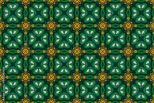 Seamless Interior Decoration Background Design Graphic Symmetric Wallpaper Cloth Texture Perspective Tile Luxury Fabric Template Textile Art Fashion Visual Geometric Digital Endless Shape Pattern.