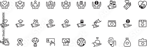 Teamwork and Business Meeting Solid Icons – Partners, Ideas, Group, Support, Collaboration Vector