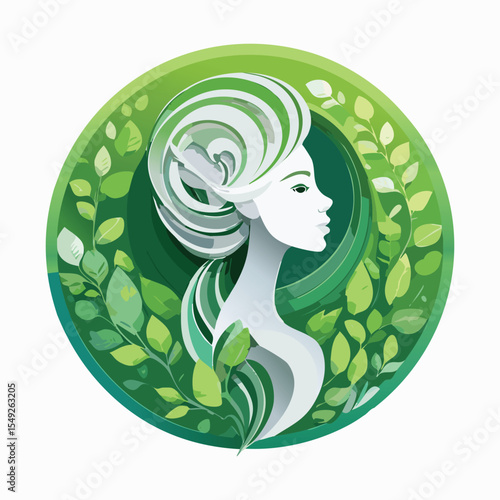 circular logo for an art therapist that works 