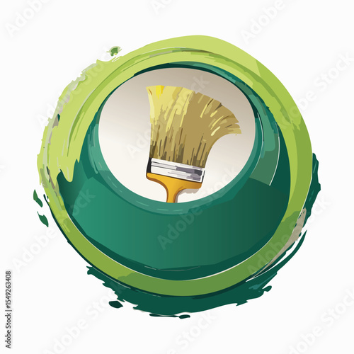 circular logo for an art therapist that works 