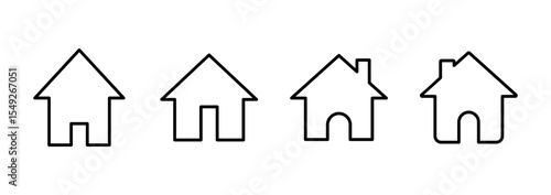 House icon vector. Home sign and symbol