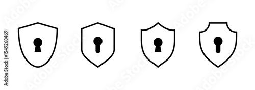 Security icon vector. protection sign and symbol. privacy. vpn