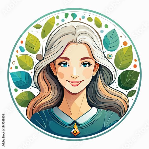 circular logo for an art therapist that works 