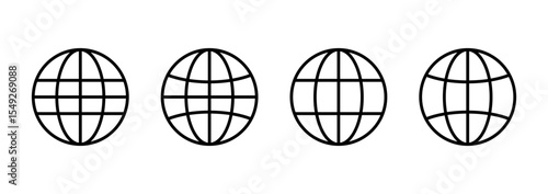 Web icon vector. go to web sign and symbol. web click icon. Global search icon