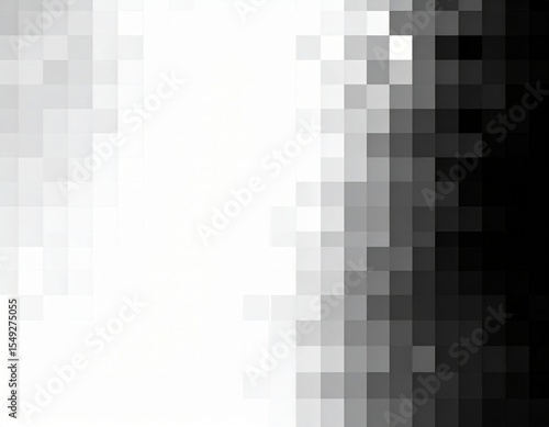 Pixelated Grayscale Gradient Background