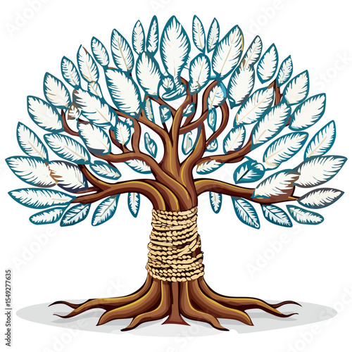 arbre de vie macramé ficelle 7