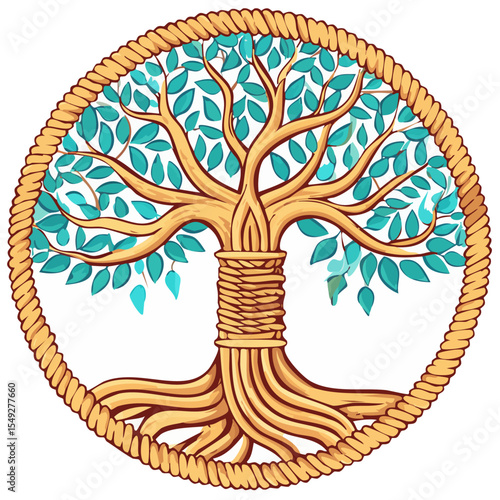 arbre de vie macramé ficelle 5