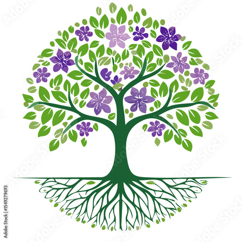 arbre de vie vert 8