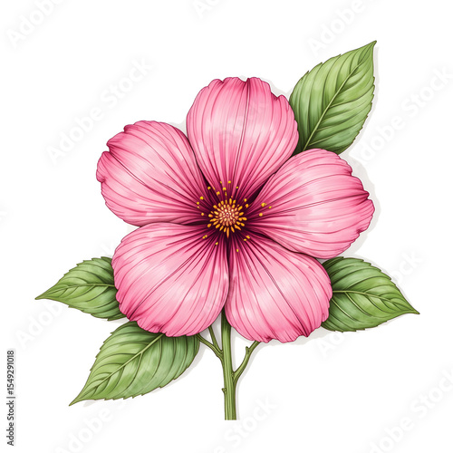 Pink Hibiscus Flower