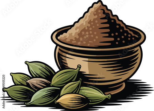 Ground Cardamom Spice