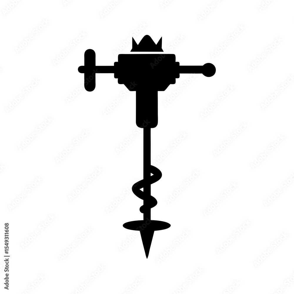 black silhouette of a power auger on white backgro.svg black silhouette of a power auger on white backgro.svg
