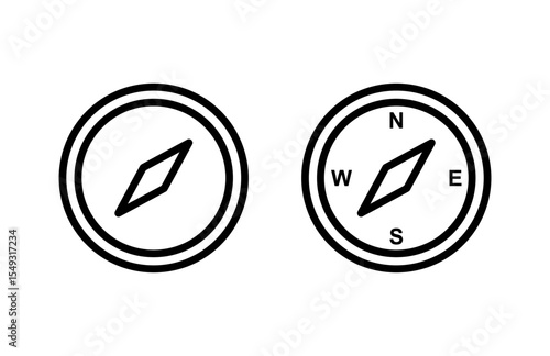 Free Download Compass icon vector illustration. arrow compass icon sign and symbol - GFXLoad