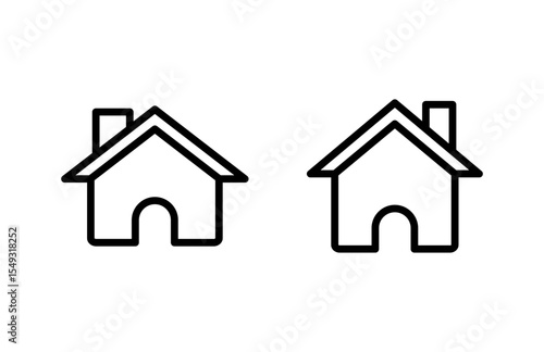 Home icon vector illustration. House sign and symbol