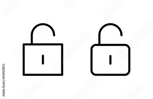 Unlock icon vector illustration. Unlock sign and symbol. unlocked padlock icon