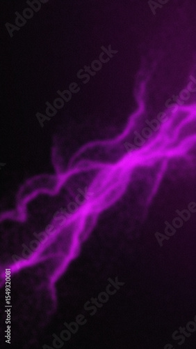 Wavy neon purple light streams against a textured dark background creating a dynamic abstract effect