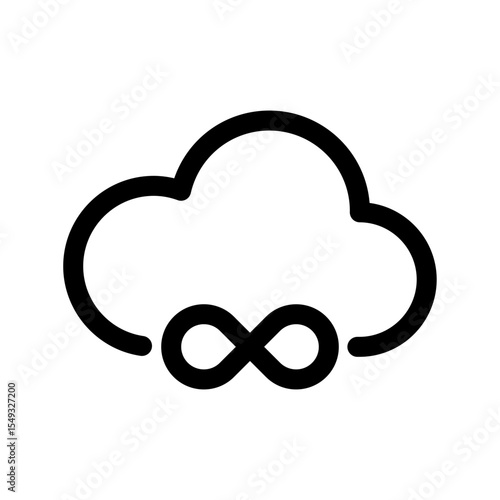 Cloud Infinity Svg Icon