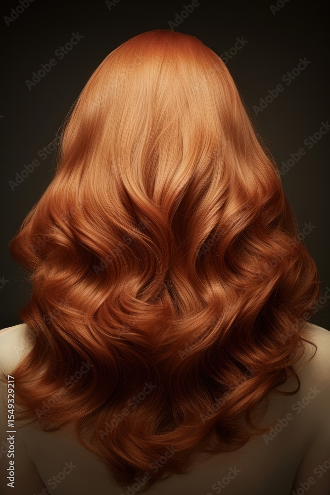 Fototapeta premium Hair wig adult perfection hairstyle.