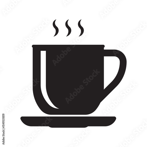 Cup icon. Hot drink icon. Coffee or tea cup. 